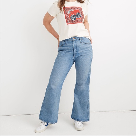 NWOT Madewell Retro Flare Jeans - Picture 11 of 13